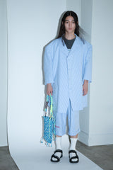 CUT JACQUARD GINGHAM MOST WIDE SLACKS