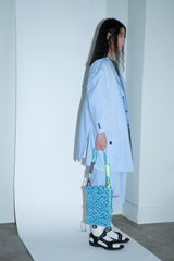 CUT JACQUARD GINGHAM MOST WIDE SLACKS