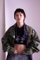 OVERDYED PATCHWORK PLAID HS SHIRT
