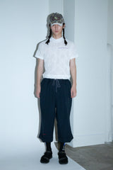 POLYESTER TRIPLE-WEAVE WIDE SLACKS