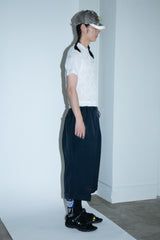 POLYESTER TRIPLE-WEAVE WIDE SLACKS