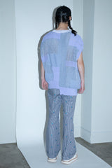 MIXED-KNIT VEST_REFLECTIVE RIB