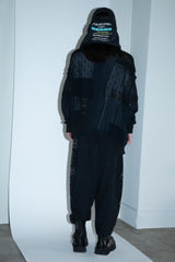 MIXED-KNIT CARDIGAN_REFLECTIVE RIB