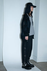 MIXED-KNIT CARDIGAN_REFLECTIVE RIB