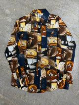 【KENNINGTON】VINTAGE 70s "FANTASIA" MICKEY MOUSE ALL-OVER PRINT SHIRT