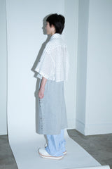 CUT JACQUARD GINGHAM FLARE SLACKS