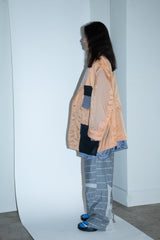 HAND-SPRAYED/STUDDED LEATHER BELT