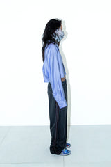 LS NICE CROPPED SPLATTER SHIRT/TM