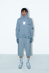 MELTED DAMAGE HOODIE / REFLECTED CHARACTER