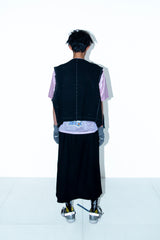 SEQUINED TWEED HAND STITCHED BASTING VEST