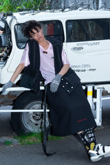 SEQUINED TWEED HAND STITCHED BASTING VEST