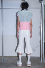 SEQUIN TWEED CROPPED FLARED PANTS