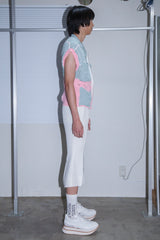 FLORAL REFLECTIVE ZIP CARDIGAN