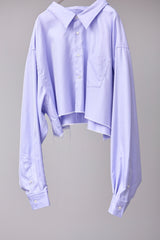 LS NICE CROPPED SPLATTER SHIRT/TM