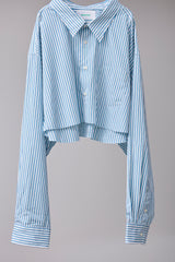 LS NICE CROPPED SPLATTER SHIRT/TM