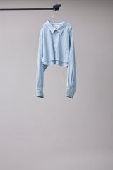 LS NICE CROPPED SPLATTER SHIRT/TM