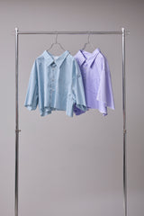 NICE CROPPED SS SPLATTER SHIRT/TM