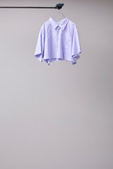 NICE CROPPED SS SPLATTER SHIRT/TM