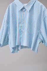 NICE CROPPED SS SPLATTER SHIRT/TM