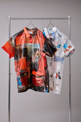 TRANSPARENT GRID WORK SHIRT/ATOZ