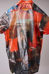 TRANSPARENT GRID WORK SHIRT/ATOZ