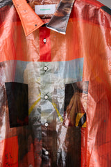 TRANSPARENT GRID WORK SHIRT/ATOZ