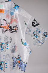 TRANSPARENT GRID WORK SHIRT/ATOZ