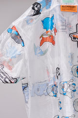 TRANSPARENT GRID WORK SHIRT/ATOZ