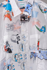 TRANSPARENT GRID WORK SHIRT/ATOZ