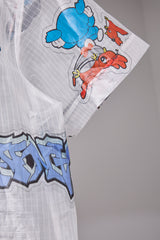 TRANSPARENT GRID WORK SHIRT/ATOZ