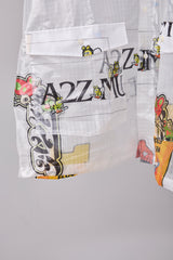 TRANSPARENT GRID WORK SHIRT/ATOZ