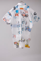 TRANSPARENT GRID WORK SHIRT/ATOZ