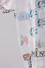 TRANSPARENT GRID WORK SHIRT/ATOZ