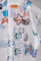 TRANSPARENT GRID WORK SHIRT/ATOZ