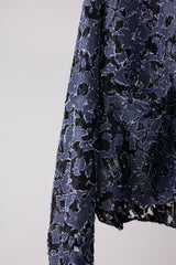 MELTED BONDED DENIM FLORAL SHIRT