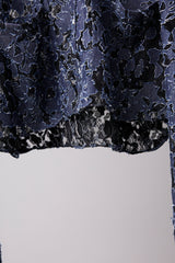 MELTED BONDED DENIM FLORAL SHIRT