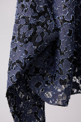 MELTED BONDED DENIM FLORAL SHIRT