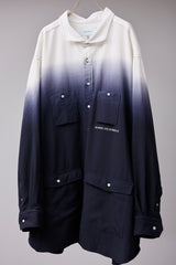 BEAUTIFUL GRADIENT DEFORMATION SHIRT