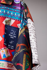 VINTAGE SCARF REMODELED INTO A SHIRT