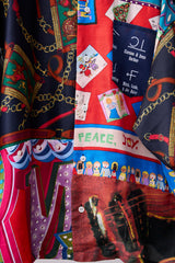 VINTAGE SCARF REMODELED INTO A SHIRT