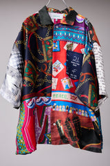 VINTAGE SCARF REMODELED INTO A SHIRT