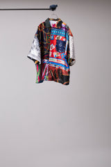 VINTAGE SCARF REMODELED INTO A SHIRT