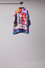 VINTAGE SCARF REMODELED INTO A SHIRT