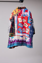 VINTAGE SCARF REMODELED INTO A SHIRT