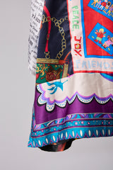 VINTAGE SCARF REMODELED INTO A SHIRT