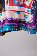 VINTAGE SCARF REMODELED INTO A SHIRT