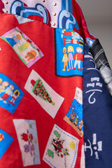 VINTAGE SCARF REMODELED INTO A SHIRT