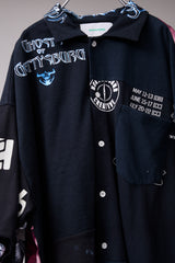 VINTAGE T-SHIRT REMODELED INTO A SHIRT