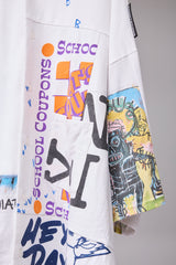 VINTAGE T-SHIRT REMODELED INTO A SHIRT