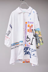 VINTAGE T-SHIRT REMODELED INTO A SHIRT